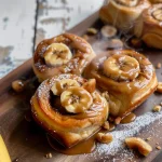 Peanut Butter Banana Cinnamon Rolls