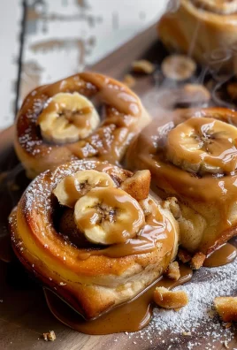 Peanut Butter Banana Cinnamon Rolls