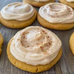 Pumpkin Spice Sugar Cookies with Cream Cheese Frosting
