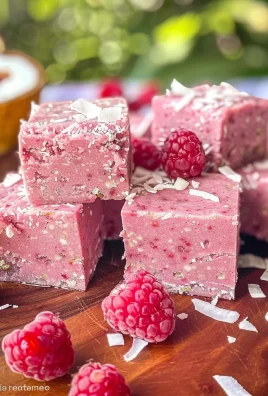 Raspberry Coconut Fudge | A sugar-free, vegan fudge recipe