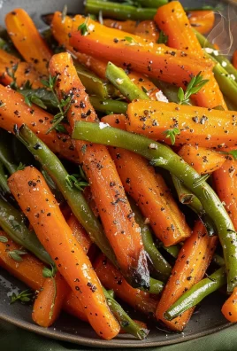 Roasted Carrots and Green Beans