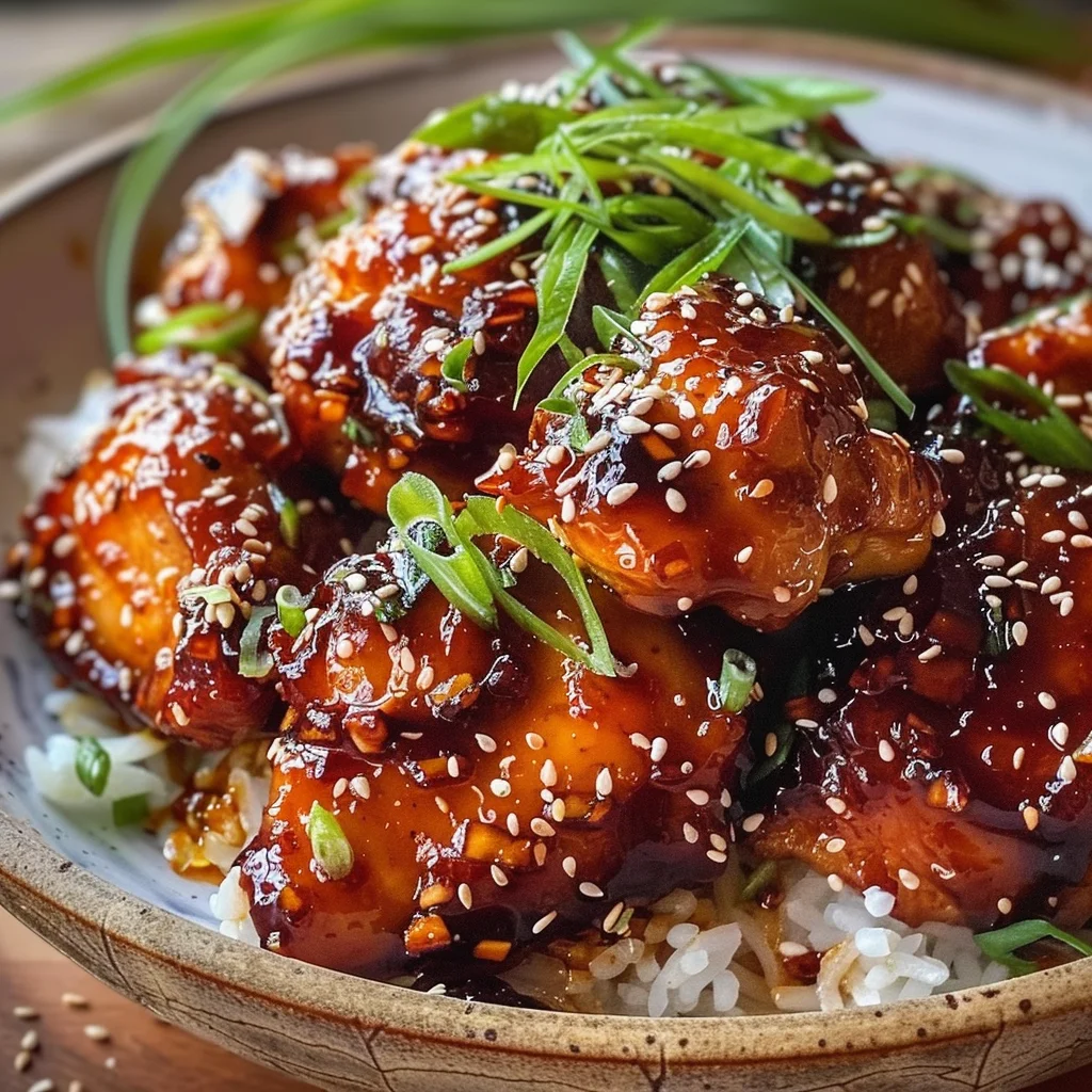 Sticky Honey Gochujang Chicken