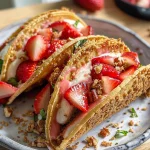 Strawberry Crunch Cheesecake Tacos