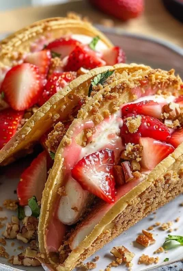 Strawberry Crunch Cheesecake Tacos