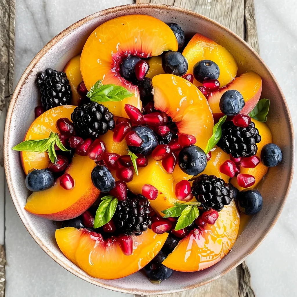 Summer Peach Fruit Salad