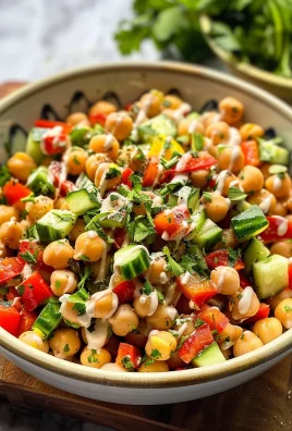 Tahini Lemon Chickpea Salad: A Refreshing Delight!