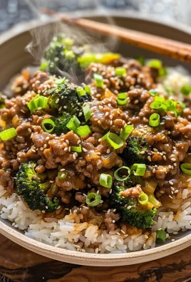 Teriyaki Ground Beef and Broccoli