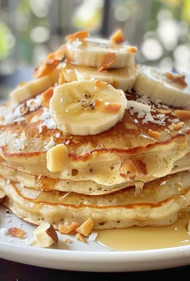 Toasted Coconut Macadamia Pancakes with Coconut Syrup