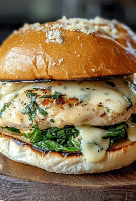 White Cheddar and Spinach Chicken Burgers