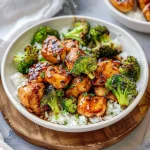 Air Fryer Chicken Bites and Broccoli