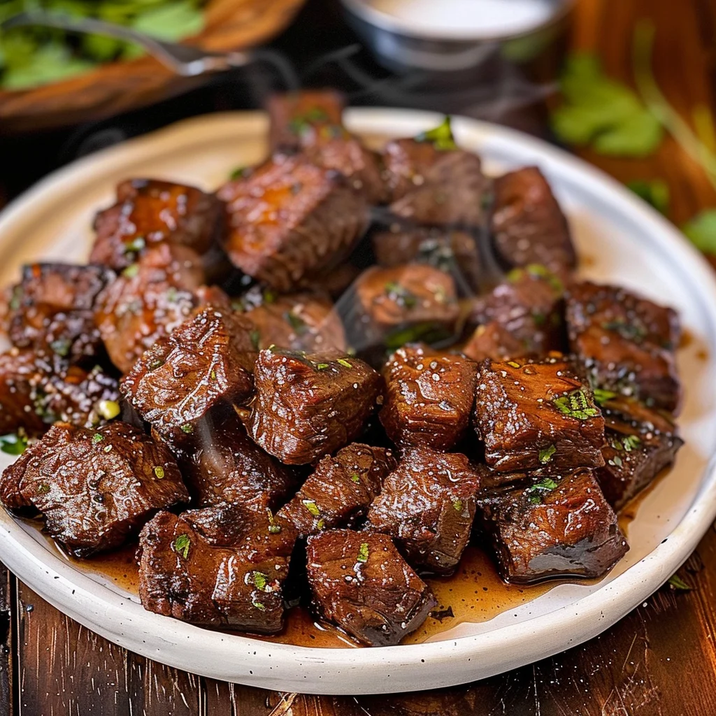 Air Fryer Juicy Steak Bites