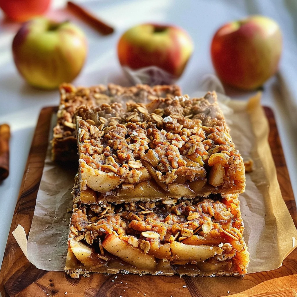 Apple Pie Oatmeal Bars