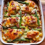 Asparagus & Bacon Chicken Potato Casserole