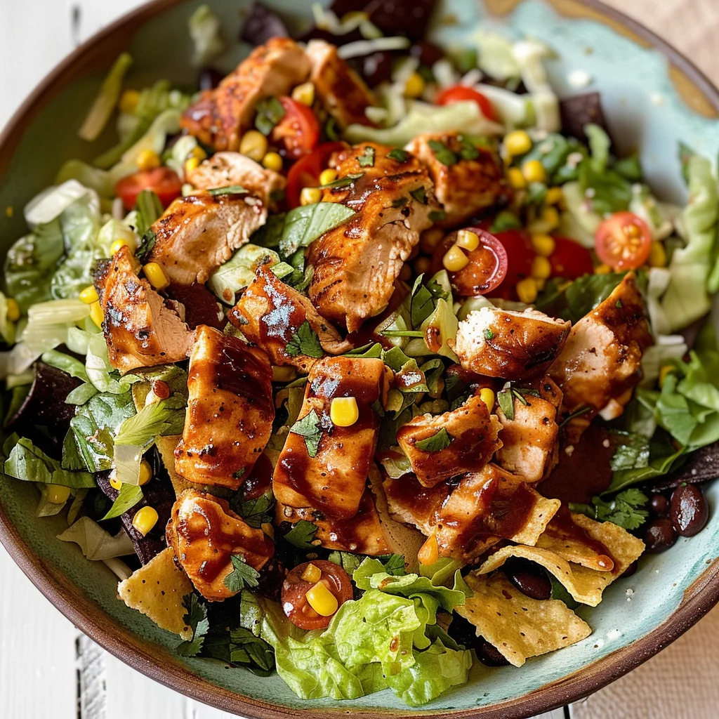 BBQ Chicken Chopped Salad with Cilantro Ranch