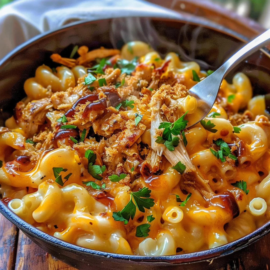 BBQ Chicken Mac and Cheese