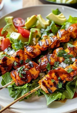 BBQ Chicken Skewer Salad