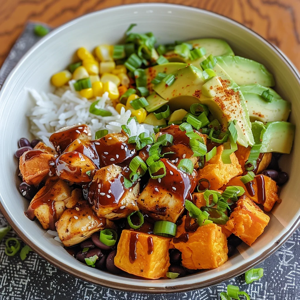 BBQ Chicken Sweet Potato Bowl