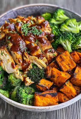 BBQ Chicken & Roasted Sweet Potato Bowls