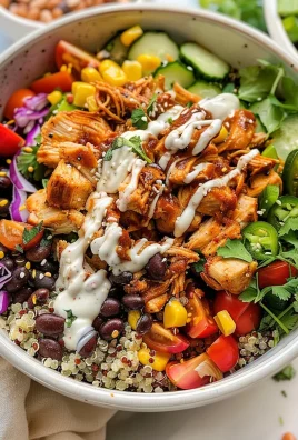 BBQ Ranch Chicken Quinoa Bowls