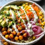 BBQ Ranch Chickpea Quinoa Bowls