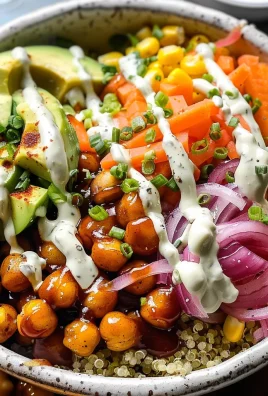 BBQ Ranch Chickpea Quinoa Bowls