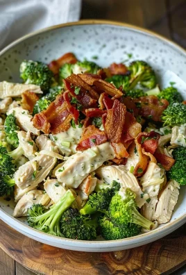 Bacon Broccoli and Ranch Chicken Salad