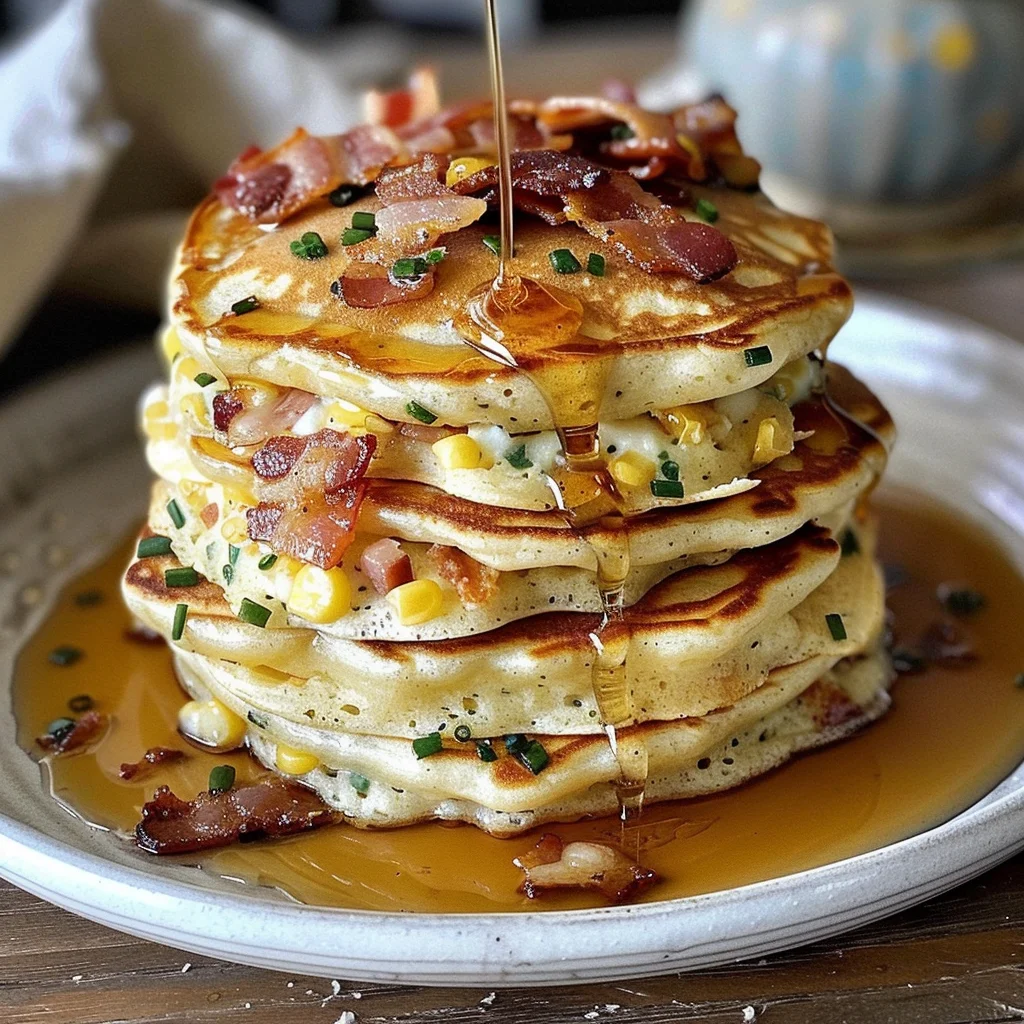 Bacon and Corn Griddle Cakes