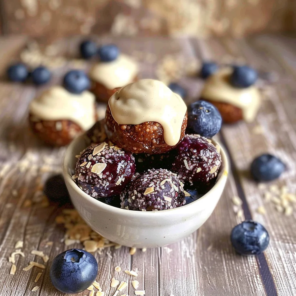 Blueberry Cheesecake Protein Bites – A No-Bake, High-Protein Snack