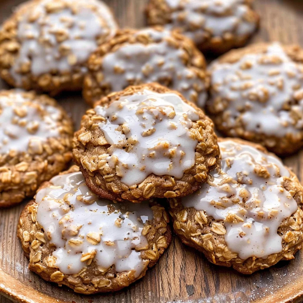 Brown Butter Iced Oatmeal Cookies Recipe