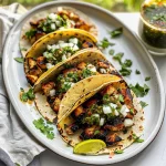 Charred Chile–Marinated Grilled Chicken Tacos