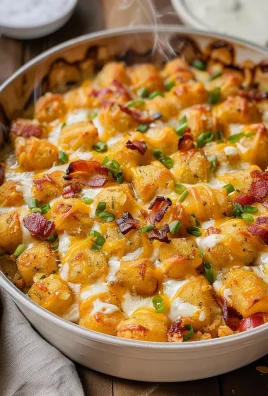 Chicken Bacon Ranch Tater Tot Casserole: A 450 Calorie Dish