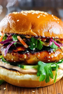 Chicken Teriyaki Burgers with Sesame Slaw