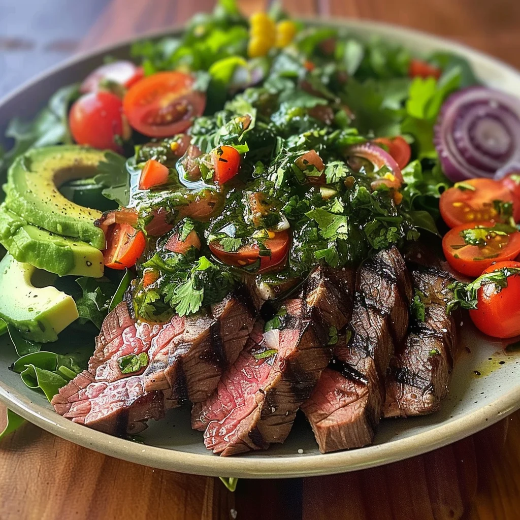 Chimichurri Steak Salad recipe