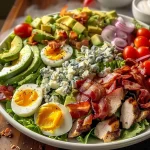 Classic American Cobb Salad with Crispy Bacon