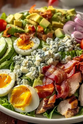 Classic American Cobb Salad with Crispy Bacon