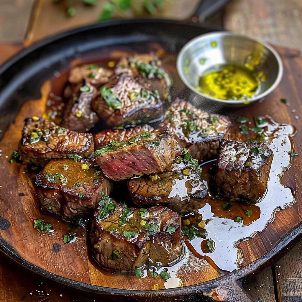 Cowboy Butter Steak Bites