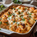 Creamy Buffalo Chicken Cauliflower Casserole Recipe