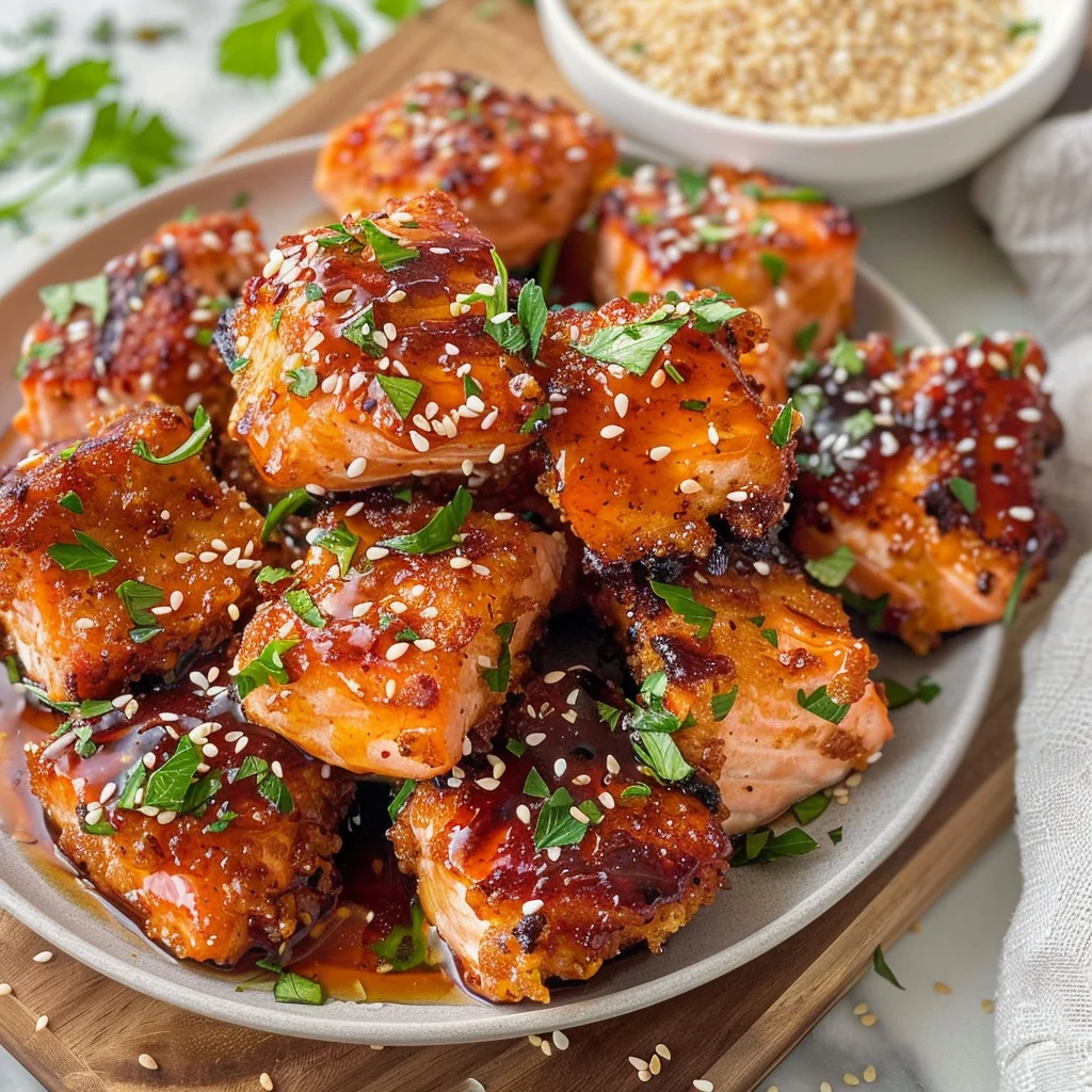 Crispy Honey Garlic Salmon Bites: A Flavor-Packed Delight for Any Occasion