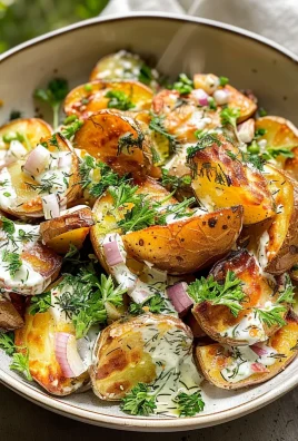 Crispy Smashed Potato Salad