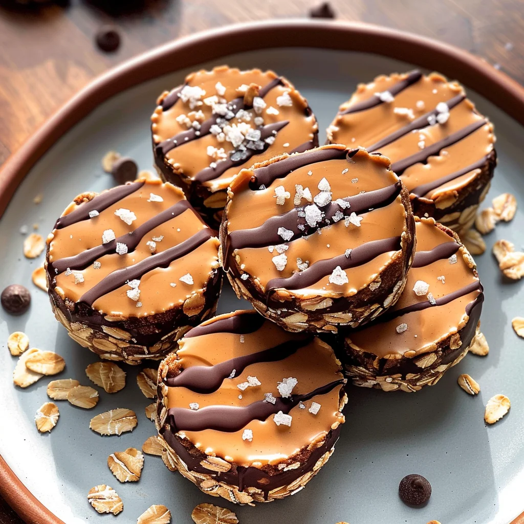 Easy No Bake Peanut Butter Oat Cups