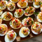 Elote Deviled Eggs: 12 Fiesta Delights