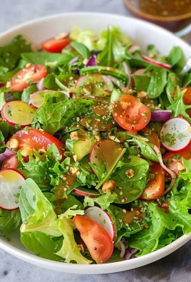 Fresh Mixed Greens Side Salad (for Steak, Pasta, & More!)
