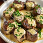Garlic Butter Steak Bites with Parmesan Cream Sauce: A Flavorful, Easy Recipe