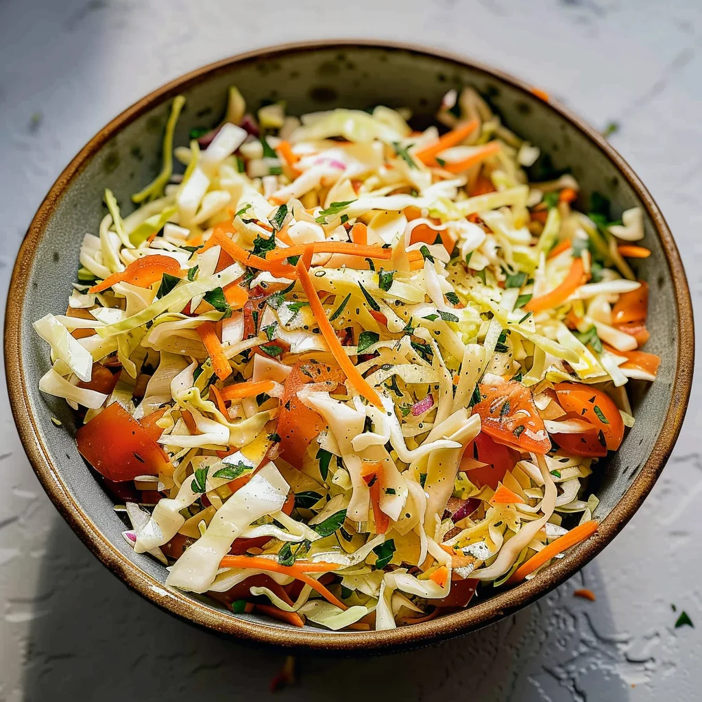 Greek Cabbage Salad - Lahanosalata (vinegar coleslaw)