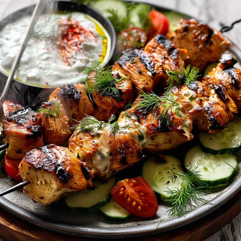 Grilled Chicken with Yogurt Sauce