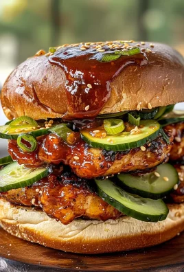 Grilled Korean BBQ Chicken Sandwich