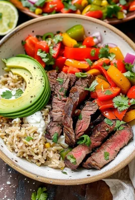 High Protein Steak Fajita Bowl