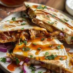 Hot Honey BBQ Chicken Quesadillas