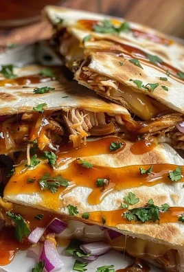 Hot Honey BBQ Chicken Quesadillas