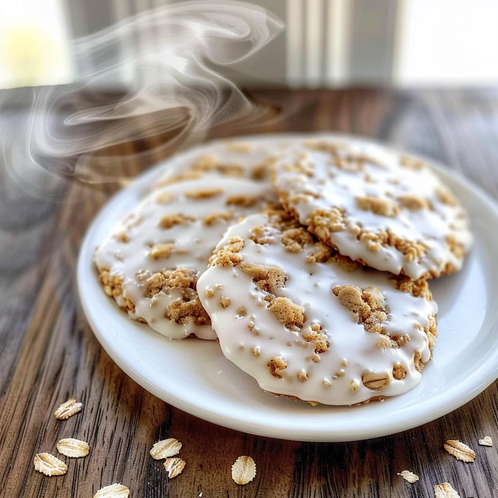 Iced Oatmeal Cookies Recipe